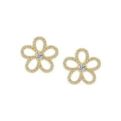 Open Full Floral Studs