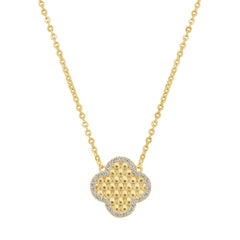 Honeycomb Clover Pendant