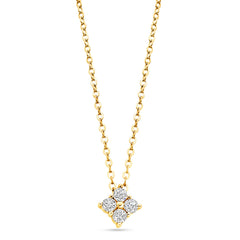 Squared Four Stone Necklace