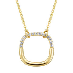 Half Rounded Square Pendant