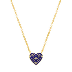 Exquisite Pave Heart Necklace