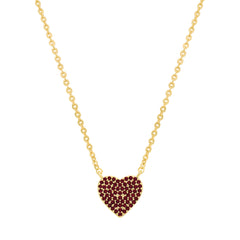 Exquisite Pave Heart Necklace