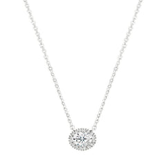 Oval Cut Solitaire Pendant