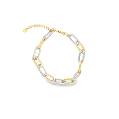 Two Tone Link Bracelet