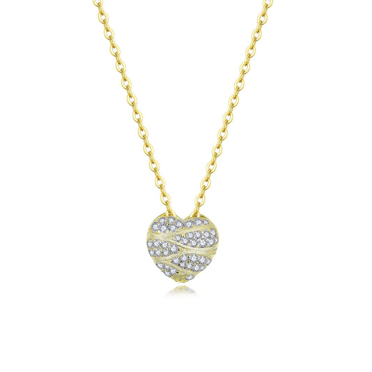 Puffed Heart Necklace