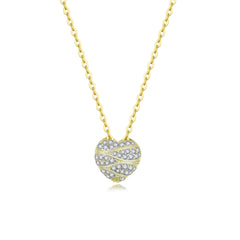 Puffed Heart Necklace
