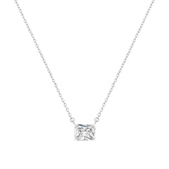 Rectangle Solitaire Necklace