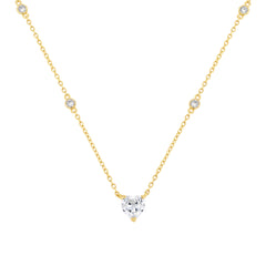 Diamond By The Yard Heart Solitare