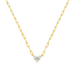 Classic Dainty Heart Link Necklace