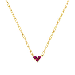 Classic Dainty Heart Link Necklace