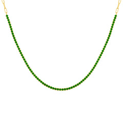 Half Tennis Half Link Necklace