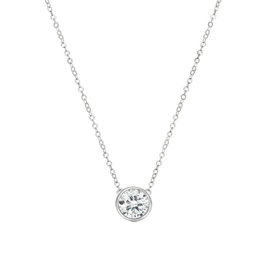 Round Bezel Necklace