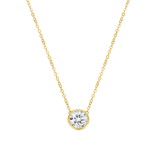 Round Bezel Necklace