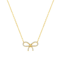 Delicate Bow Necklace