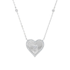 Inner Dot Heart Necklace