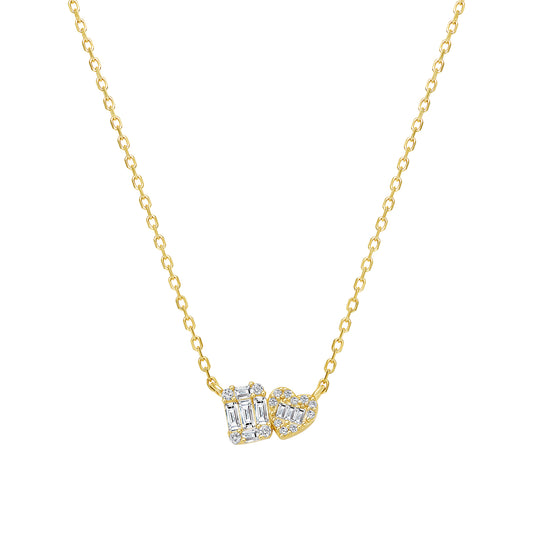 Dainty Multi Duo Shape Necklace