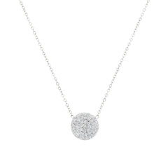 Pave Solitaire Necklace