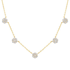 Dainty Cluster Necklace