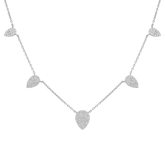 Pave Teardrop Necklace