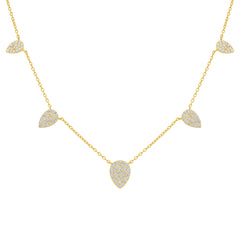 Pave Teardrop Necklace