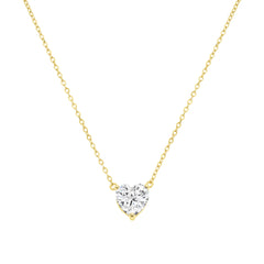 Heart Solitaire Necklace