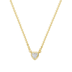 Heart Bezel Necklace