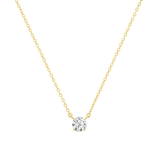 Small Solitaire Necklace