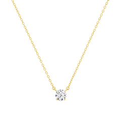 Small Solitaire Necklace