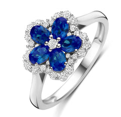 Colored Floral Ring