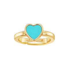 Turquoise Heart Ring