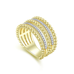 Beaded Stacked Ring