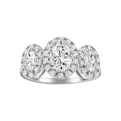 Three Oval Eternity Band
