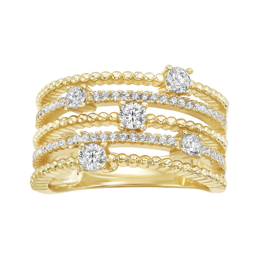 Classic Diamond Stack Ring