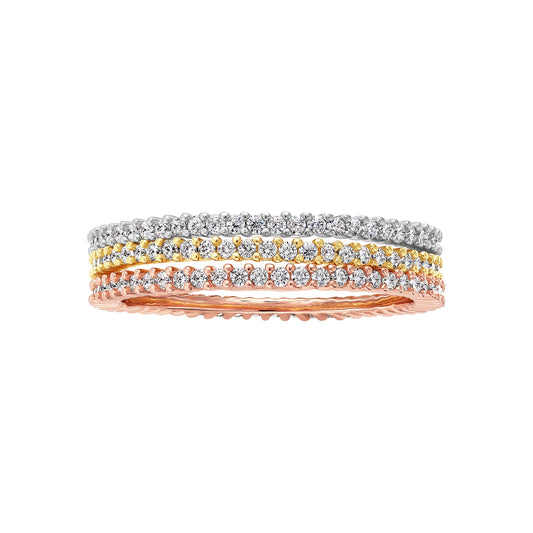 Tricolor Stack Ring