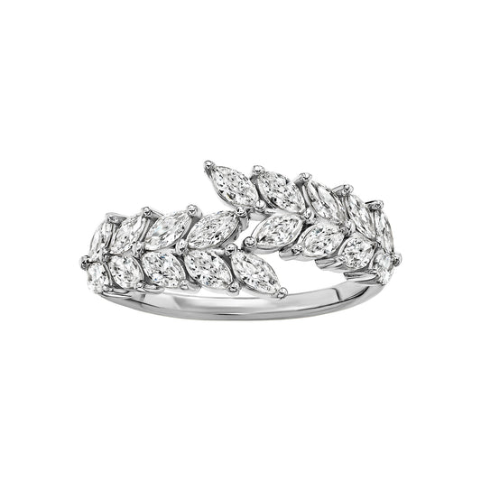 Overlap Leaf Ring