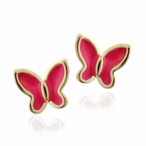 Enamel Butterfly Studs