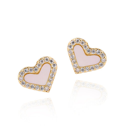 Small Mini Heart Studs