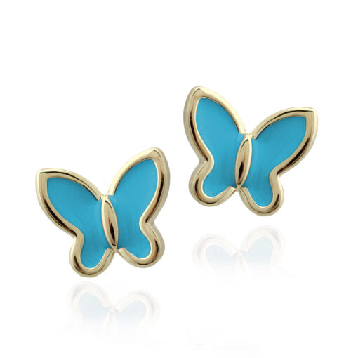 Enamel Butterfly Studs