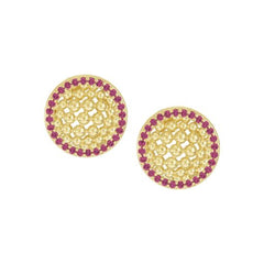 Mesh Dome Stud Earring