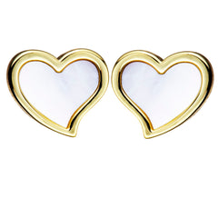 Tilted Heart Stud