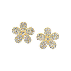 Refined Floral Stud Earring