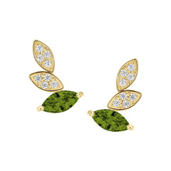Chasing Leaves Crawler Stud Earring