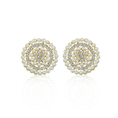 Oversized Pearl Cluster Studs