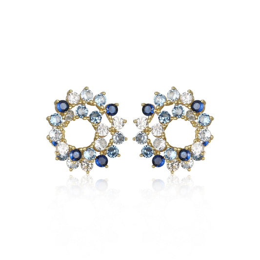 Twisted Halo Stud Earrings