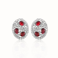 Oval Colored Studs