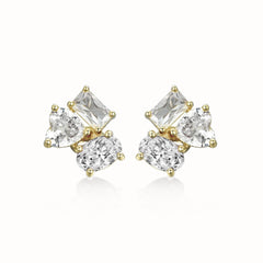 Unique Triple Cut Studs