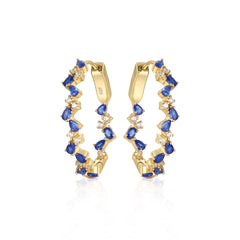 Zig Zag Colored Hoops