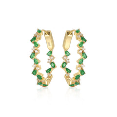 Zig Zag Colored Hoops