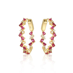 Zig Zag Colored Hoops