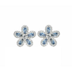 Dainty Colored Floral Studs